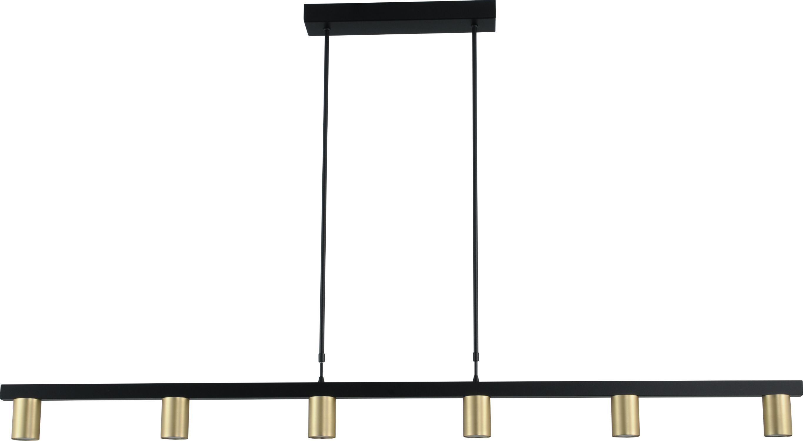 Lampe à suspendre Or Noir Largeur 160 cm Métal Table à manger