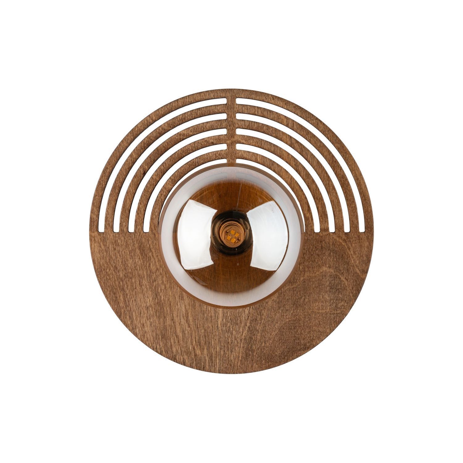 deckenlampe, holz, rund, filament, spotlight
