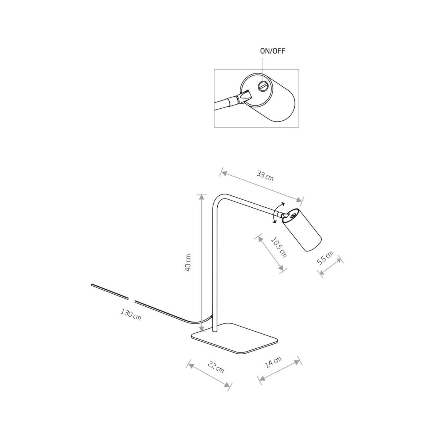  Tischlampe, Lampenarm, USB Strom, Stromkabel, verstellbar