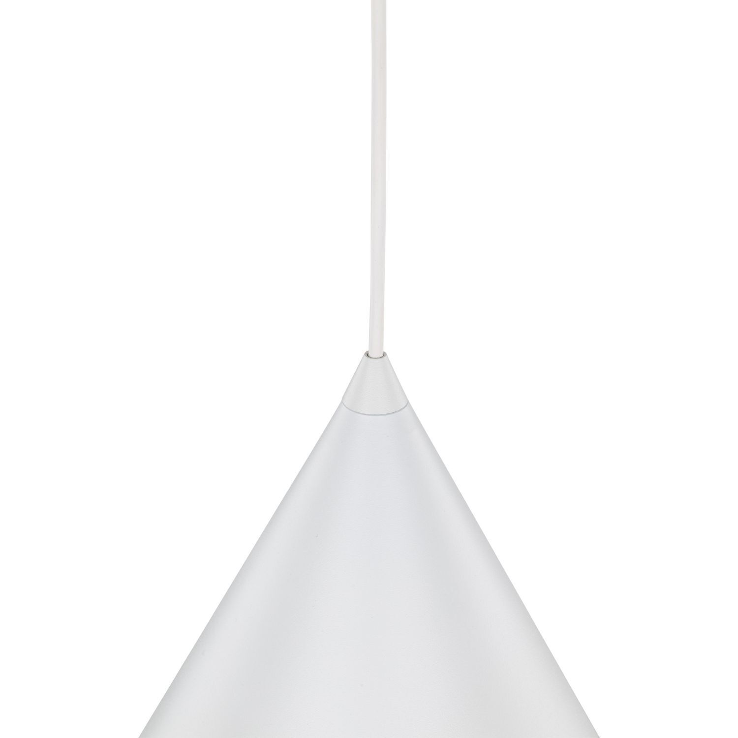 Pendelleuchte Weiß Metall Ø 25 cm H: max. 160 cm E27 Retro Beleuchtung