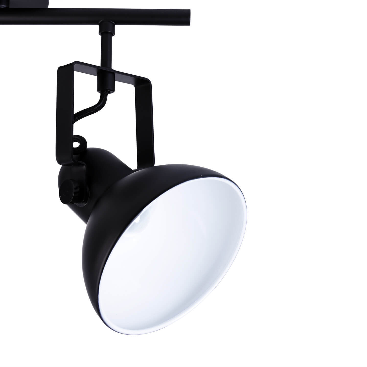 Spot Leuchte Schwarz Metall lang Retro praktisch Beleuchtung, Lampe