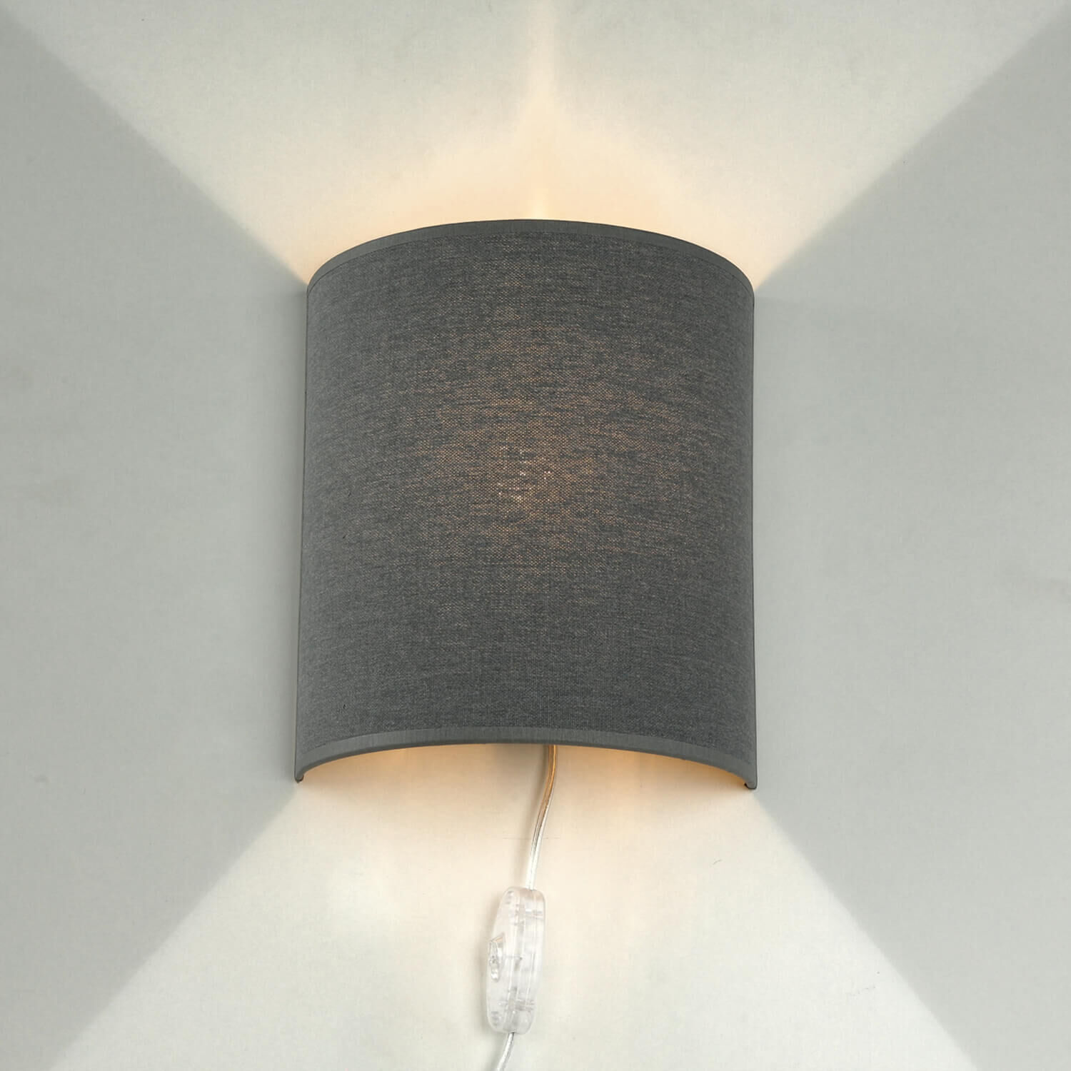 wandlampe-wandleuchte-mit-kabel-schalter-stofflampe-alice-grau-indirektes-licht-loft-modern-3 Wandlampe, Wandwandlampe, Graue Lampe, Graublau, Klebstil?