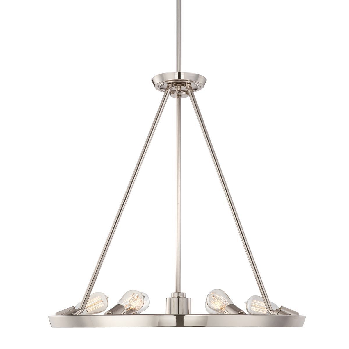 Pendelleuchte in Silber Ø71cm rund Esstisch RESFINE Leuchter, Lampe