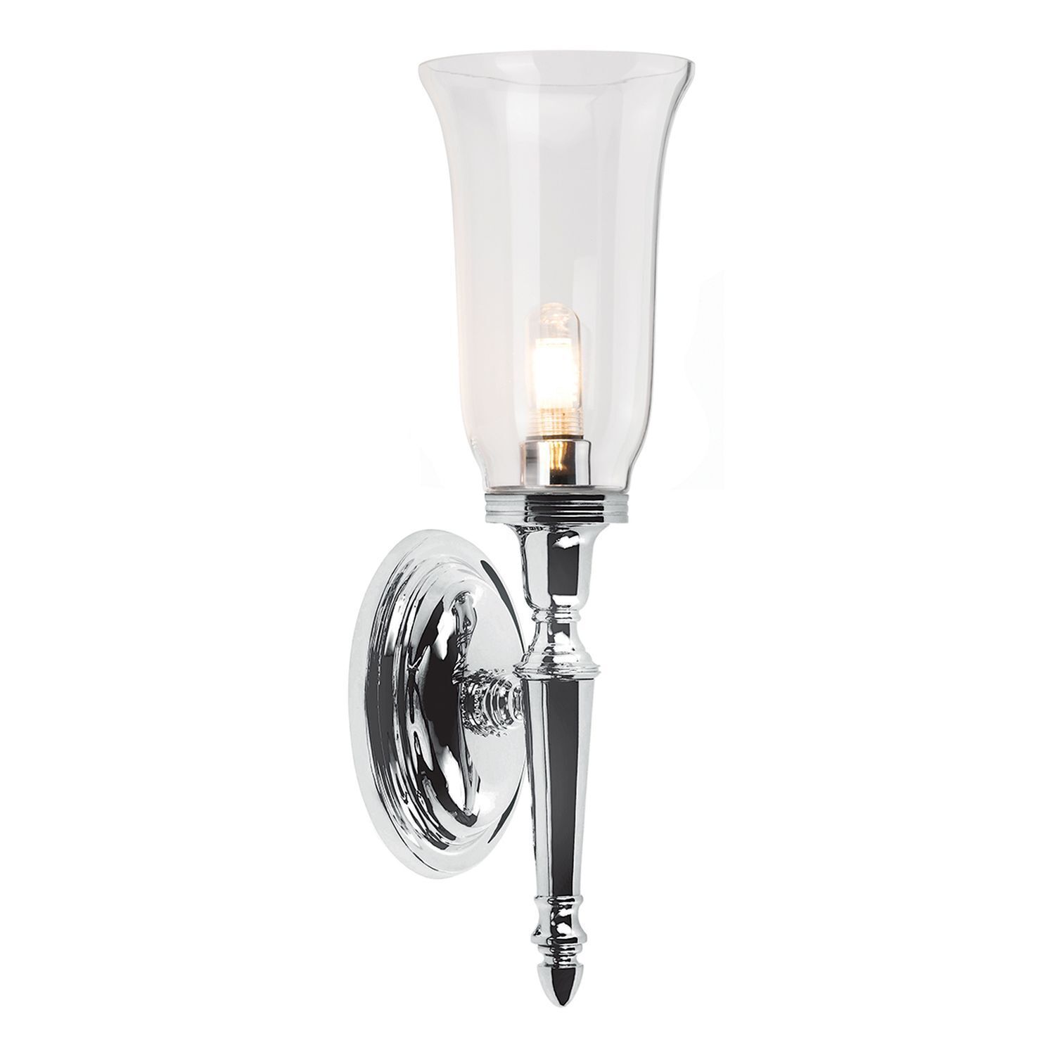 Premium laiton lampe salle de bains IP44 LED en chrome RAZZO