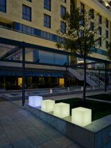 Beleuchtung, Stadt, Bürogebäude, Topfpflanze, Städtisch