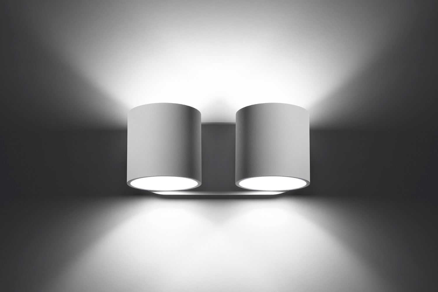 Up Down Wandlampe Weiß Aluminium Modern stylisch