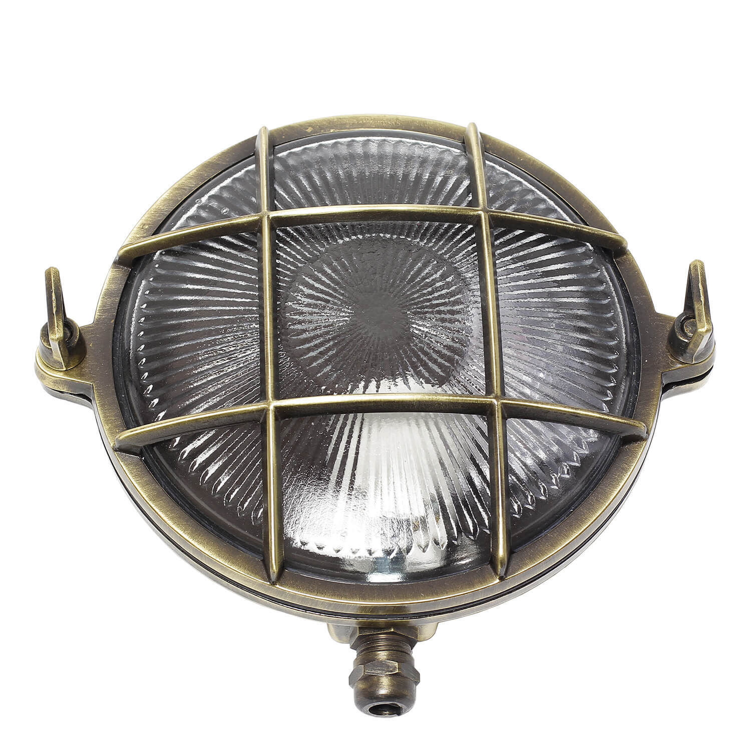 Außenwandleuchte Antik Echt Messing Käfigschirm Leuchte, Beleuchtung