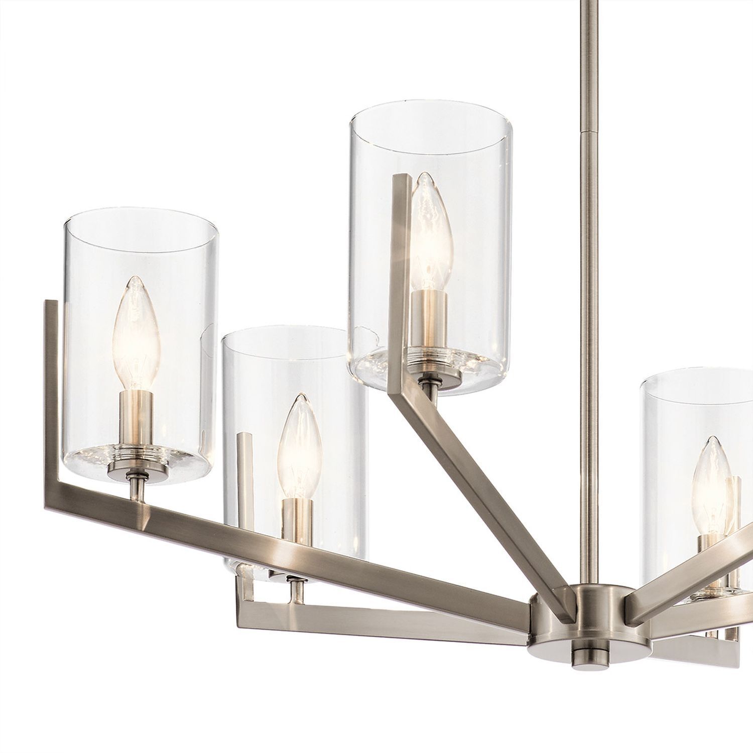 Deckenlampe, Klarglas, Metall, Exposed-Bulbs, Mehrfach-Licht