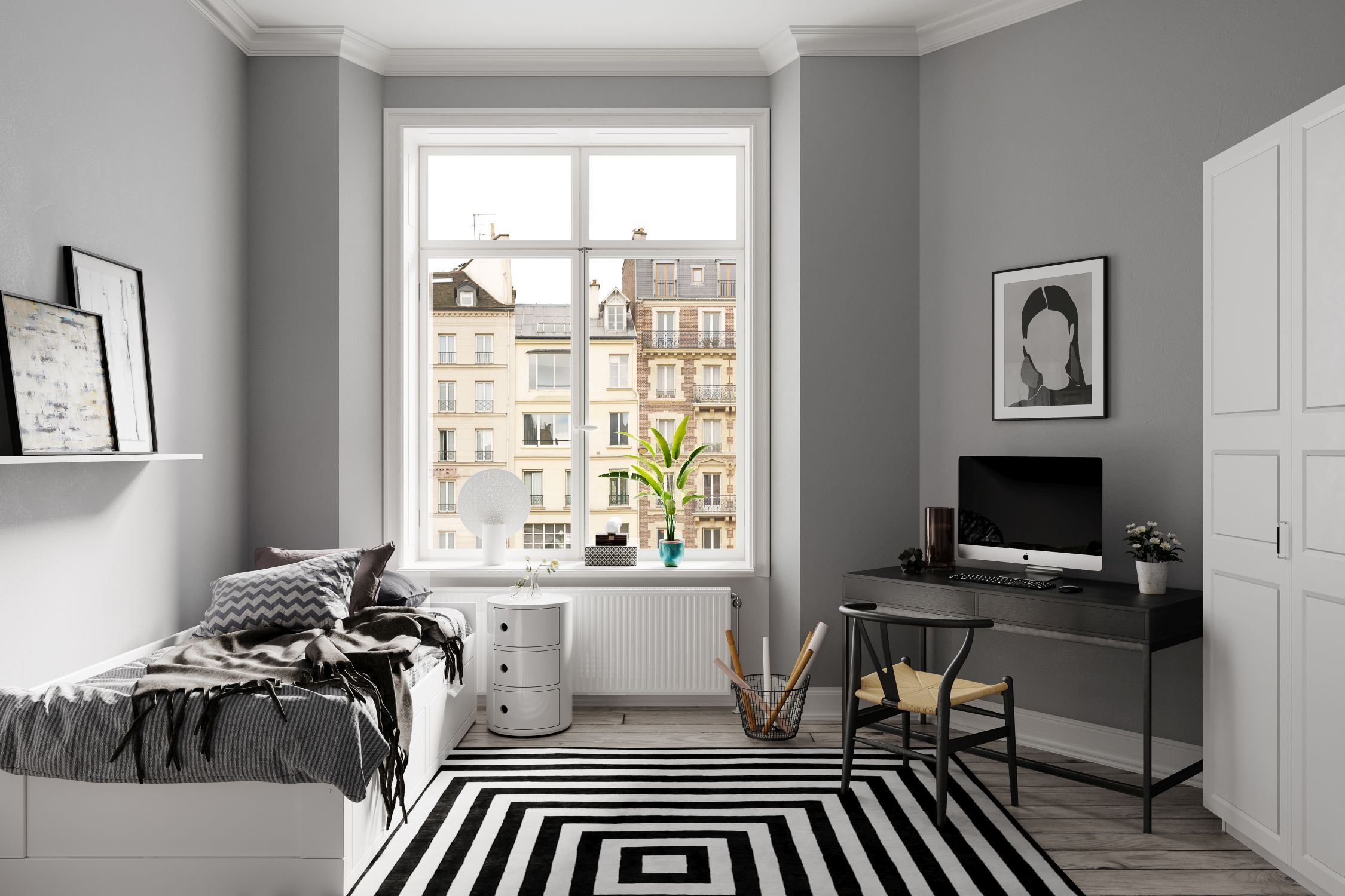 Tischlampe Weiß 50 cm hoch dekorativ Metall E27 Schlafzimmer, Bett, Schrank, Schreibtisch, Computer