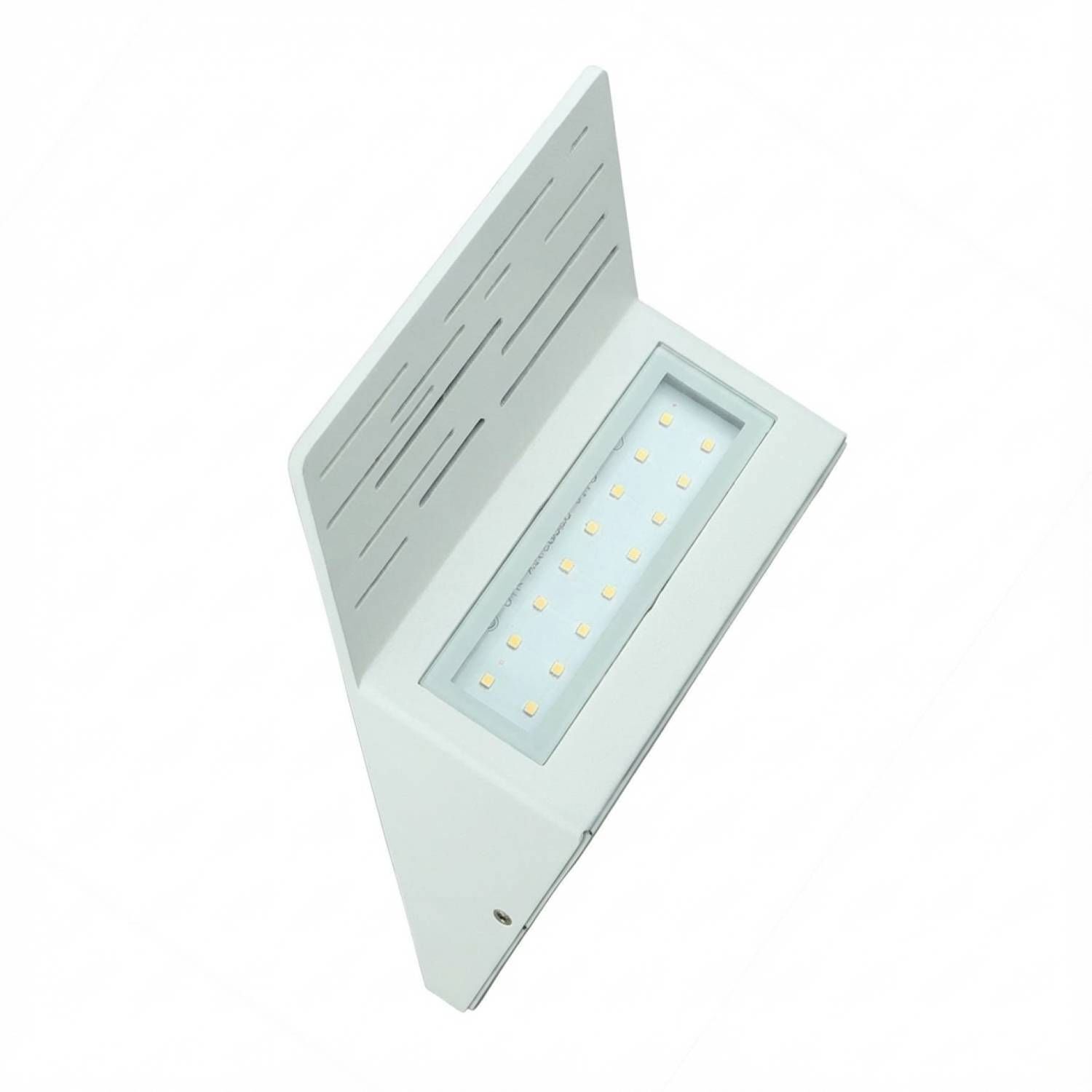 LED Wandlampe außen IP44 15 cm 6 W 700 lm Alu Glas Elektronik, GEFÜHRT