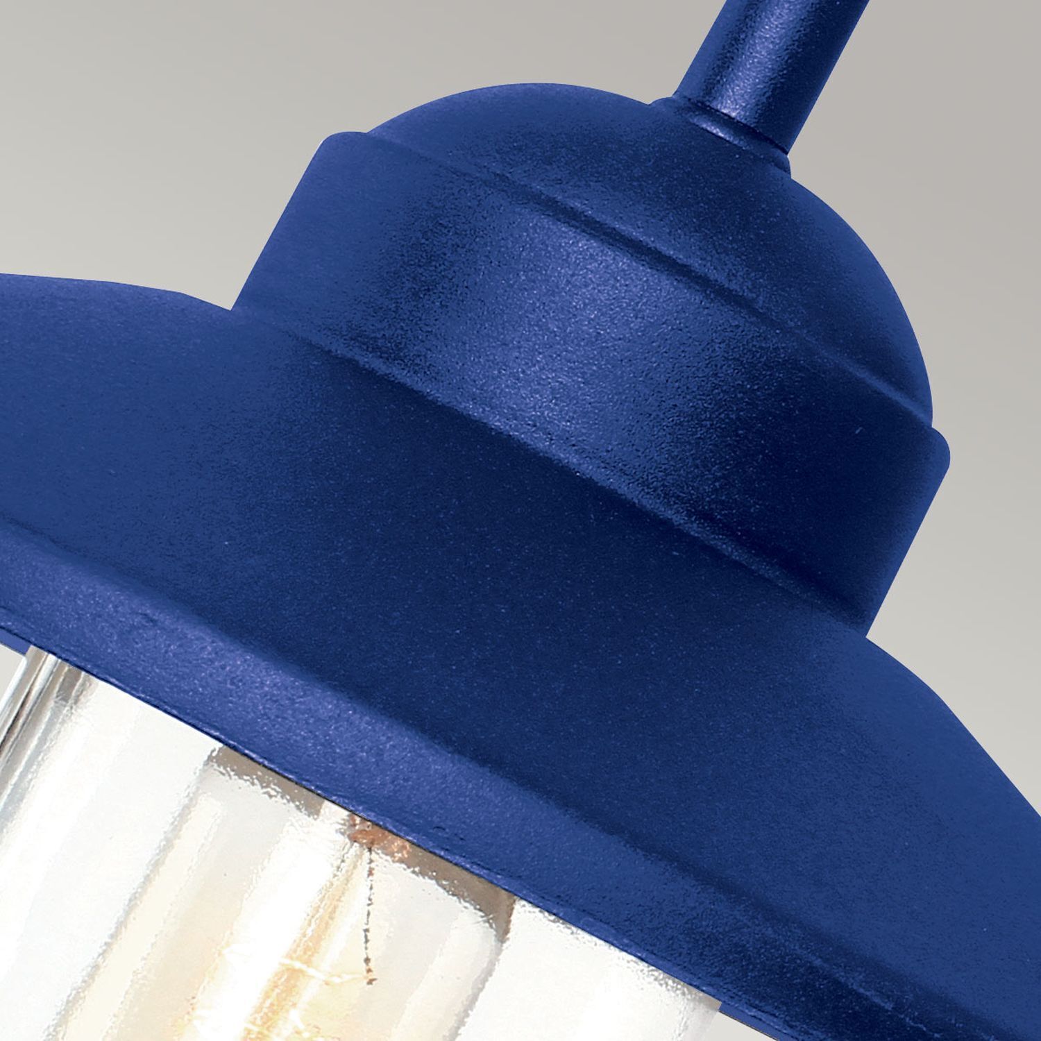 Lampe d'extérieur bleu acier inoxydable verre E27 IP44 mur KARISE Beleuchtung, Lampe, Lampenschirm