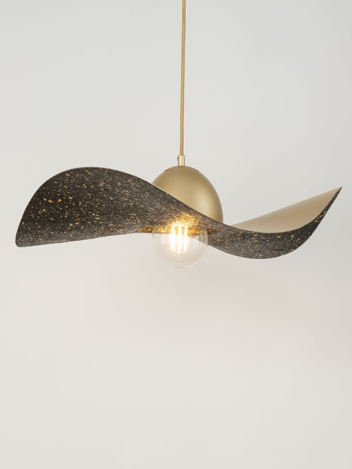 Lampe à suspendre E27 or noir Salle à manger Moderne