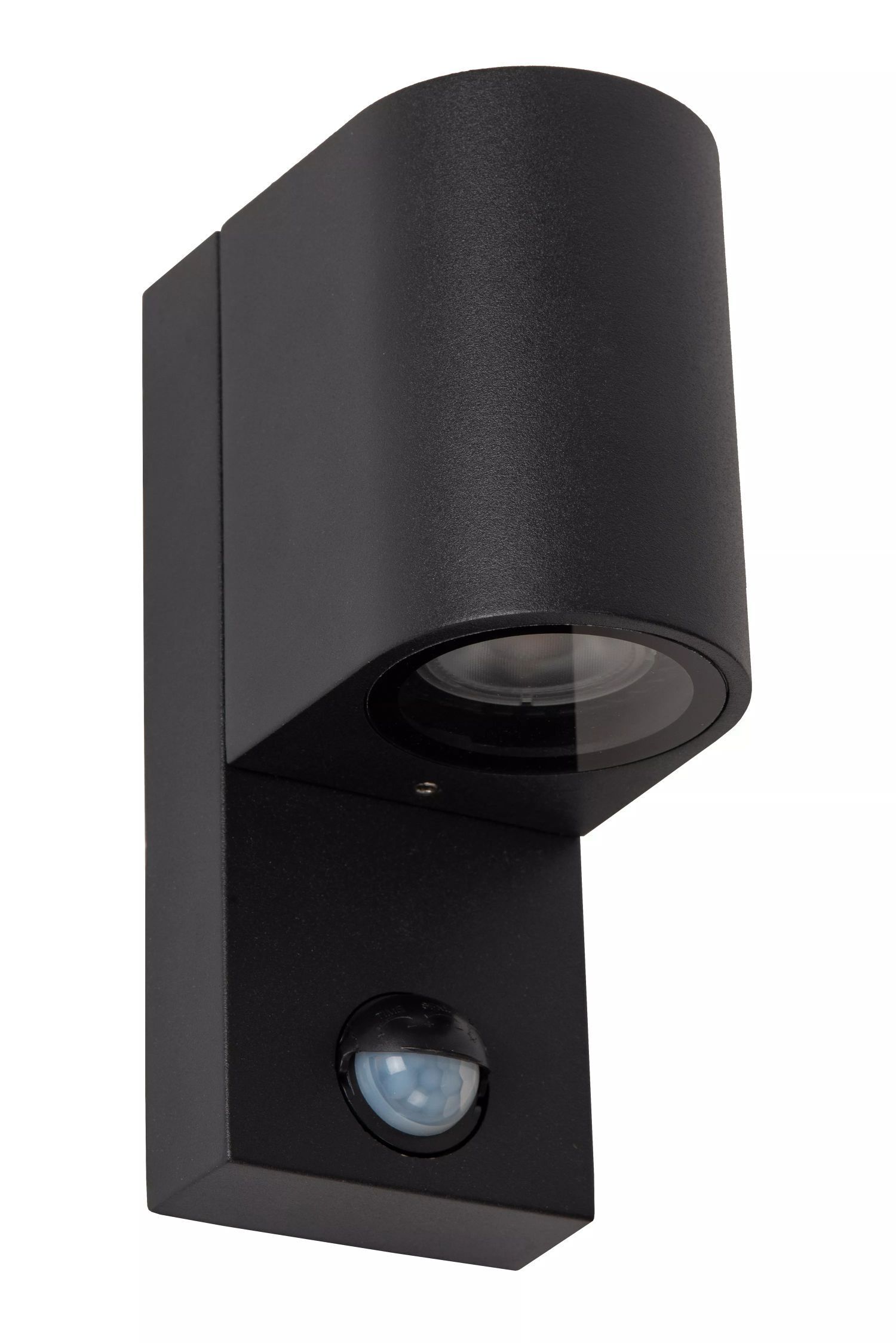 Wandleuchte Bewegungsmelder Aluminium Schwarz IP65 GU10