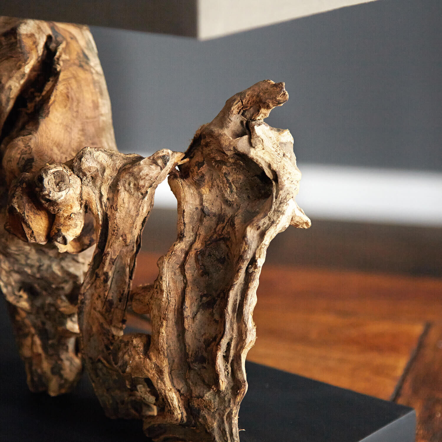 Tischleuchte Treibholz Designerleuchte Modern 50cm Holz, Treibholz