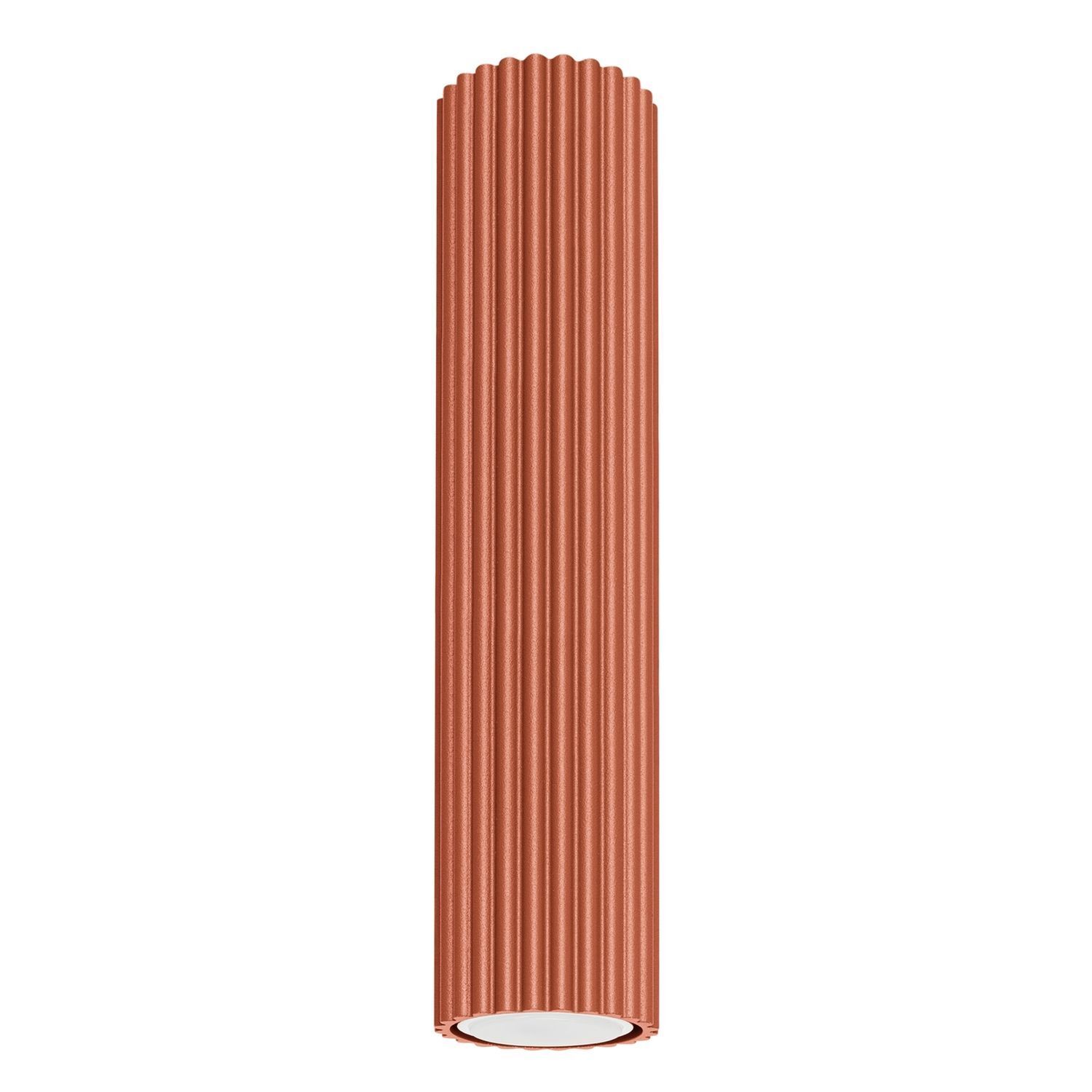 Spot Lampe plafond apparent H : 30 cm Ø 6,5 cm Rouge Alu GU10