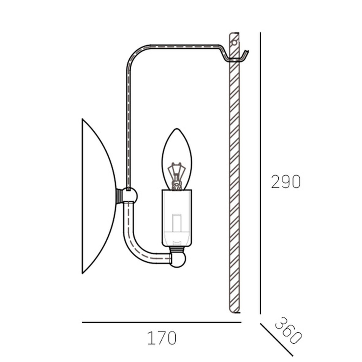 Wandleuchte Keramik Metall B: 36 cm in Weiß Gold 3x E14 Licht