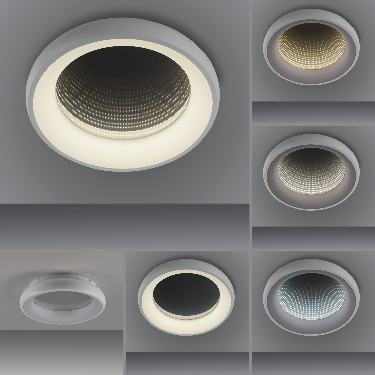 Plafonnier LED à intensité variable Effet tunnel 2700-5000 lm