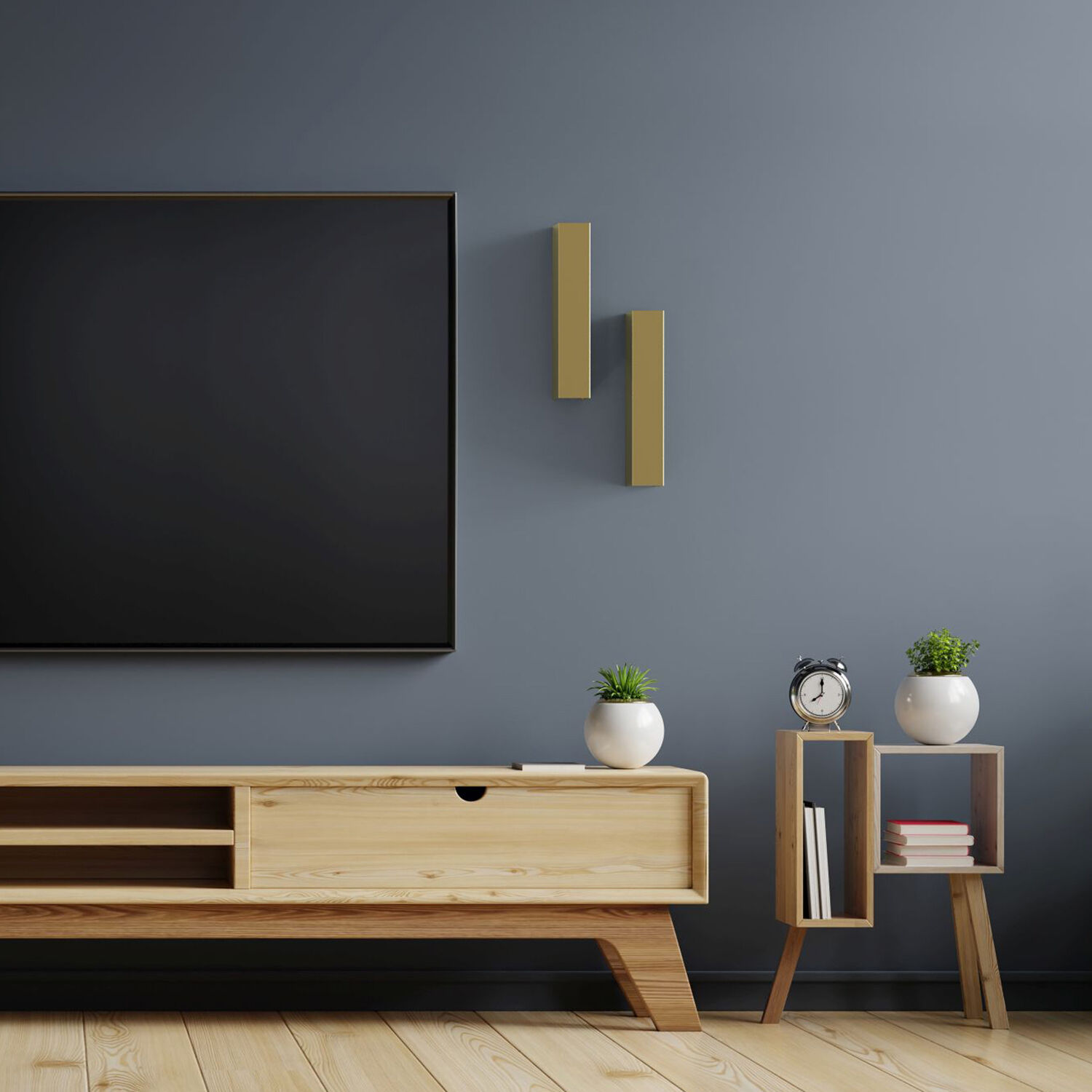 Wandleuchte innen 2-flammig Up Down in Gold GU10 Metall Innenarchitektur, Computerausrüstung, Überwachen, Bildschirm, FERNSEHER