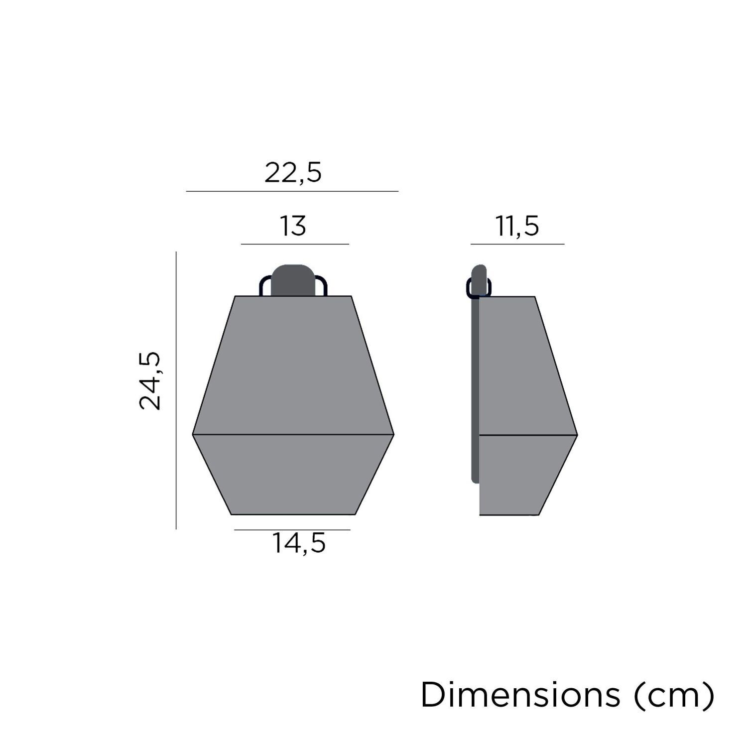 Applique murale LED Outdoor Akku Lampe IP54 portable Taupe