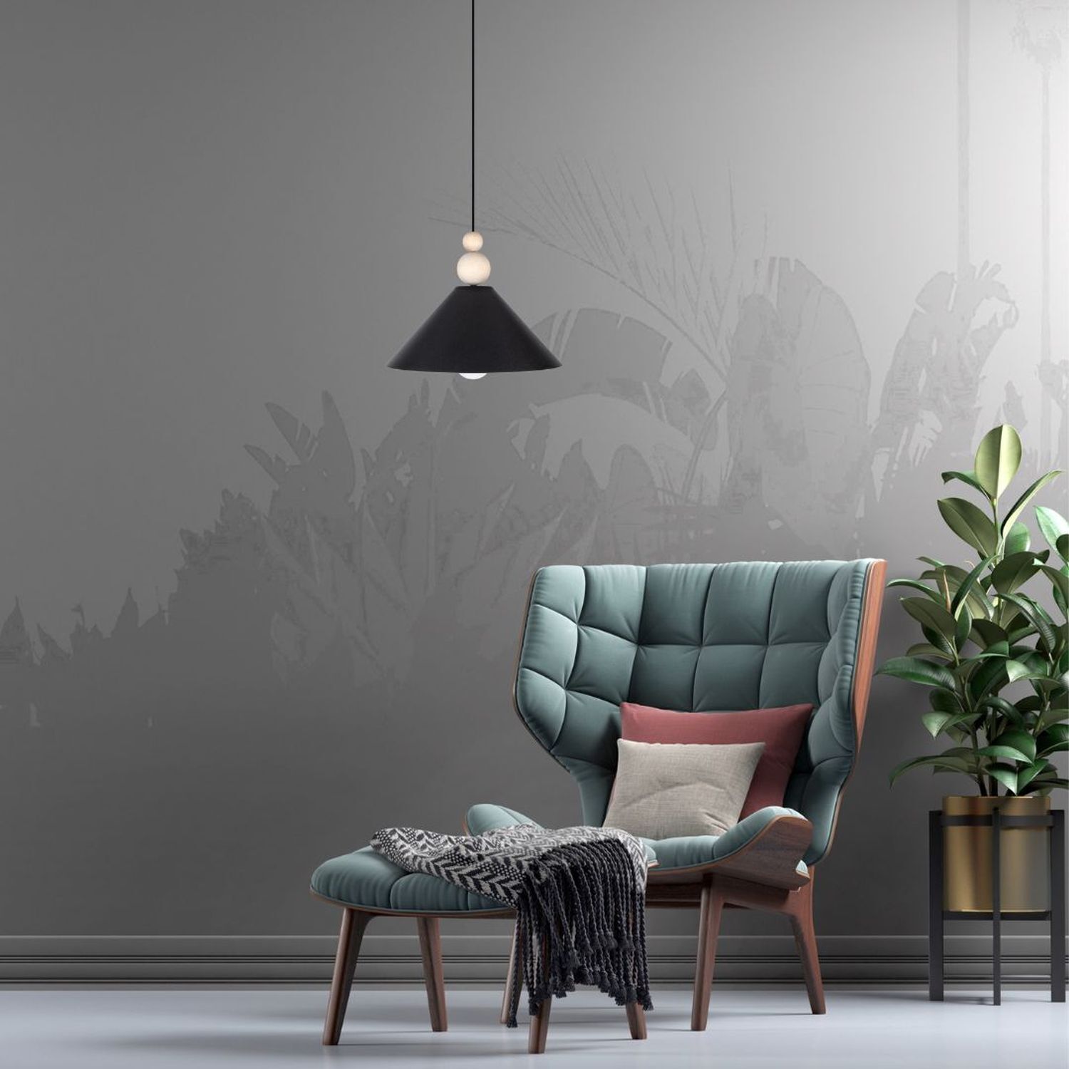 Moebel, Lampe, Stuhl