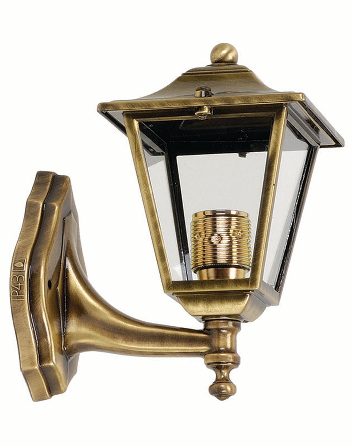 Applique LEROS laiton IP43 Rustique Cour Porte d'entrée Bronze, Lampe, Leuchte