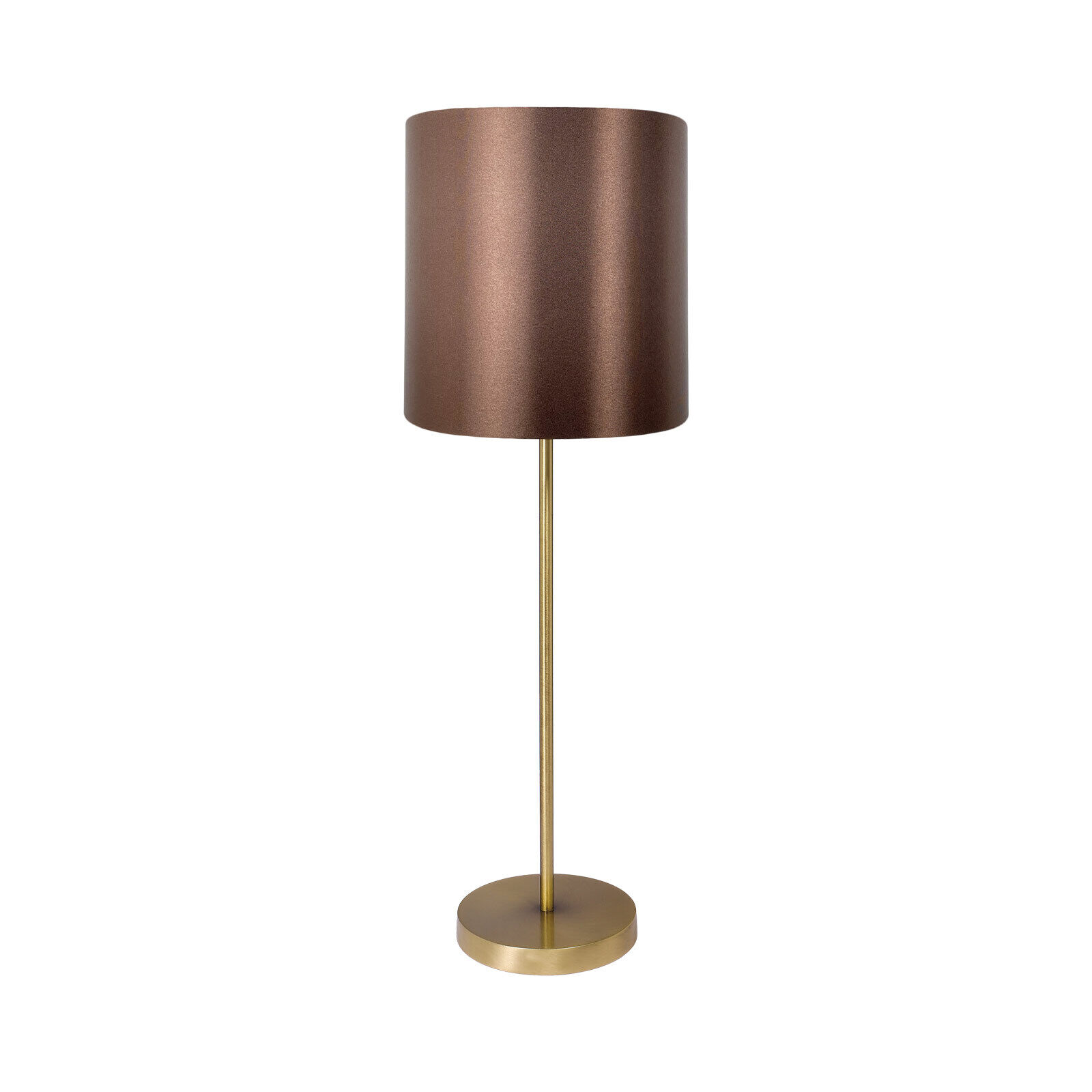Lampe de table grande 68,5 cm de haut laiton tissu E27 NICOLE