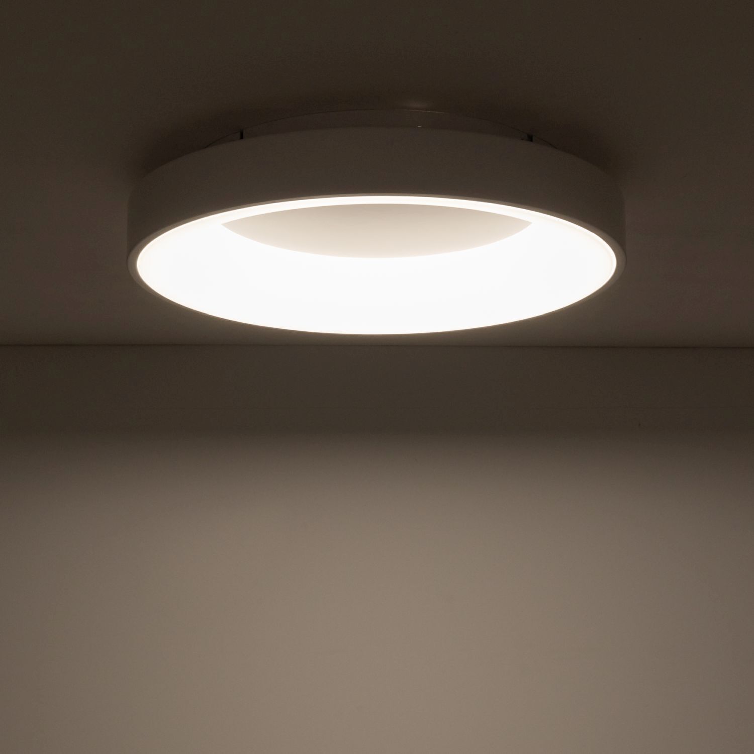 Plafonnier LED blanc métal rond Ø 48 cm 3000 K 48 W