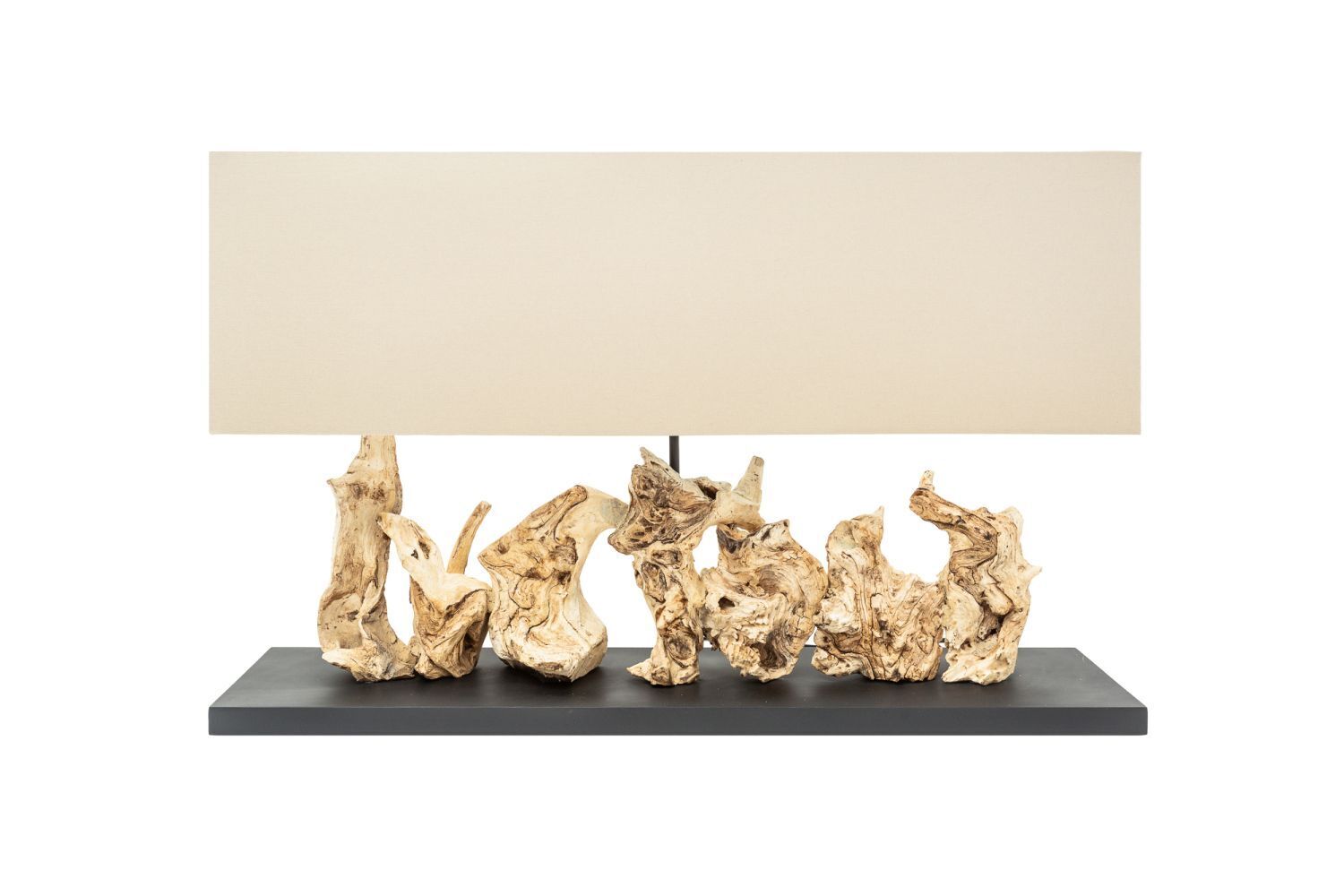 Treibholz Tischlampe PECIOS Modern Design Unikat Holz, Lampe, Tischlampe