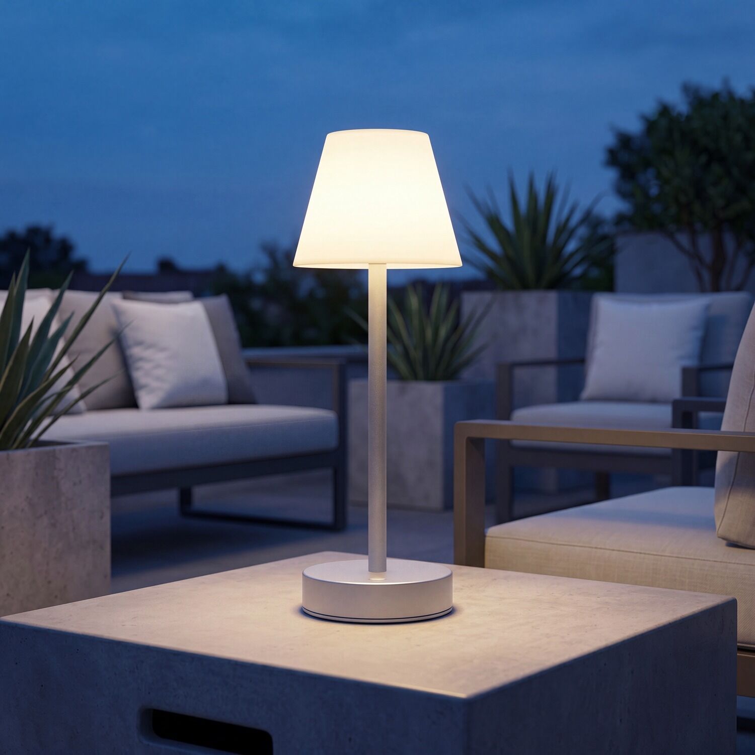 Tischlampe, Außenlampe, LED-Lampe, Beleuchtung, Ruhiges Licht