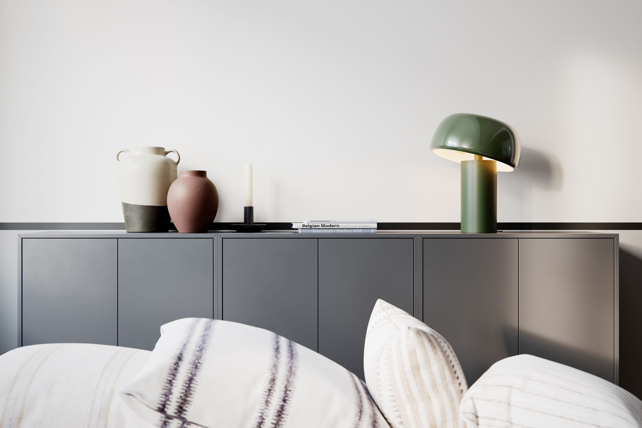 Lampe de table métal E27 41 cm de haut Vert Rétro inclinable Lampe, Mobiliar, Anrichte, Innenarchitektur, Tischlampe