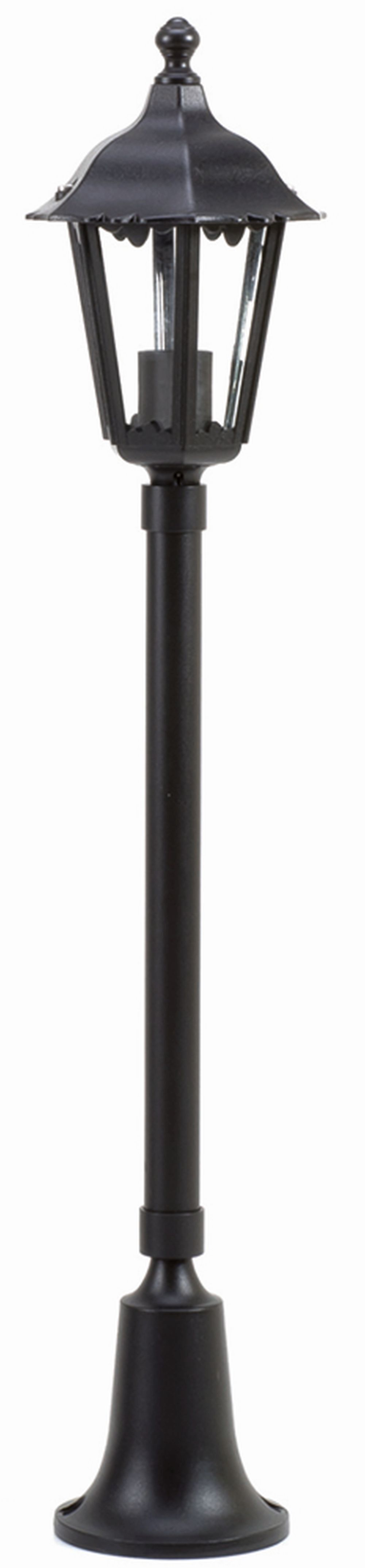 Luminaire d'allée extérieur E27 noir 75 cm IP43 protégé contre la pluie