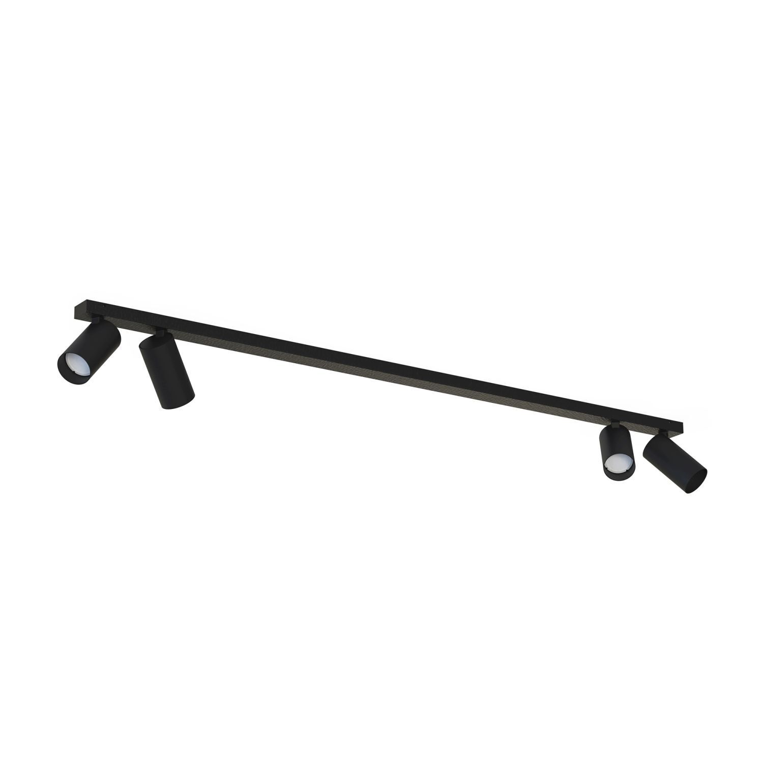 Spot de plafond 4 flammes noir GU10 118 cm de long Moderne