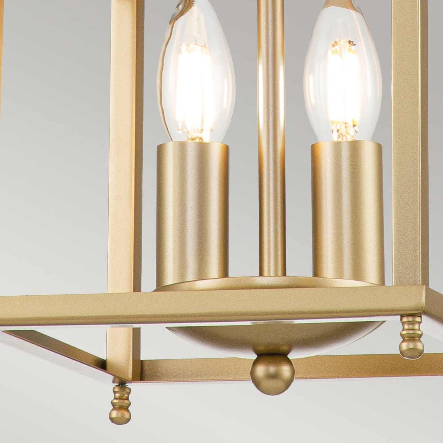 Lampe à suspendre en laiton 20,3 cm de large H : max. 226,1 cm 2x E14