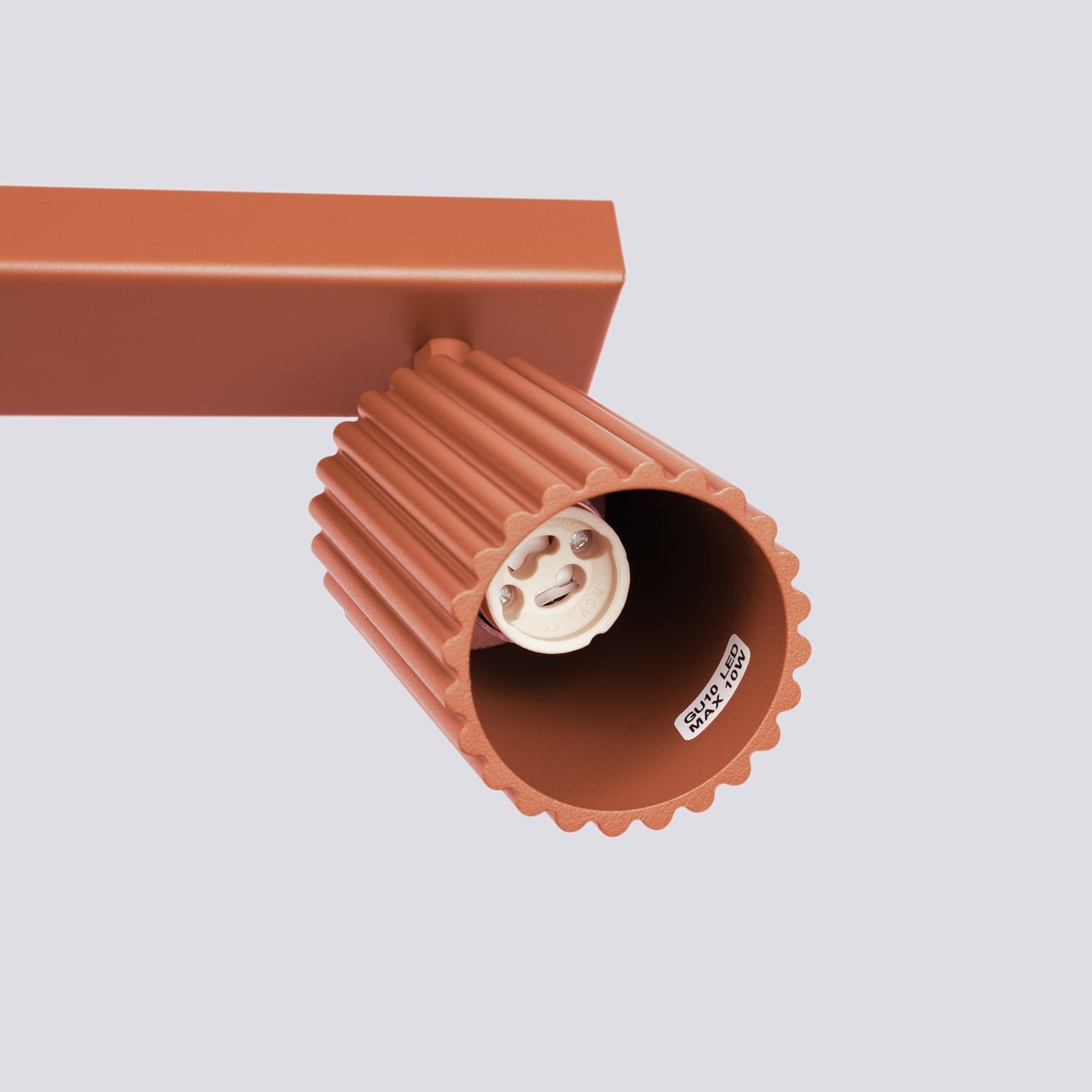 Deckenstrahler 6-flammig Rot GU10 117 cm lang groß Aluminium