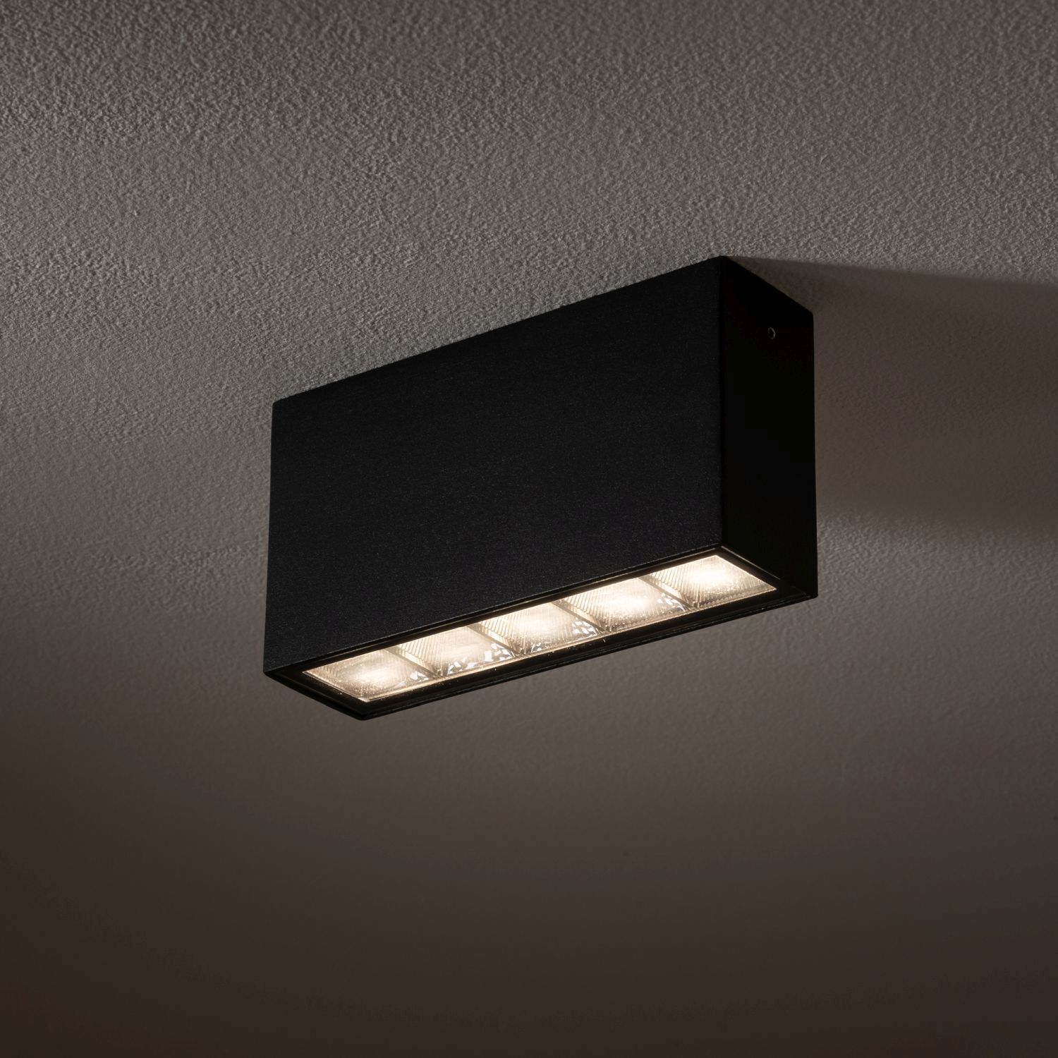 LED Deckenleuchte außen Aluminium IP54 Schwarz 10 W