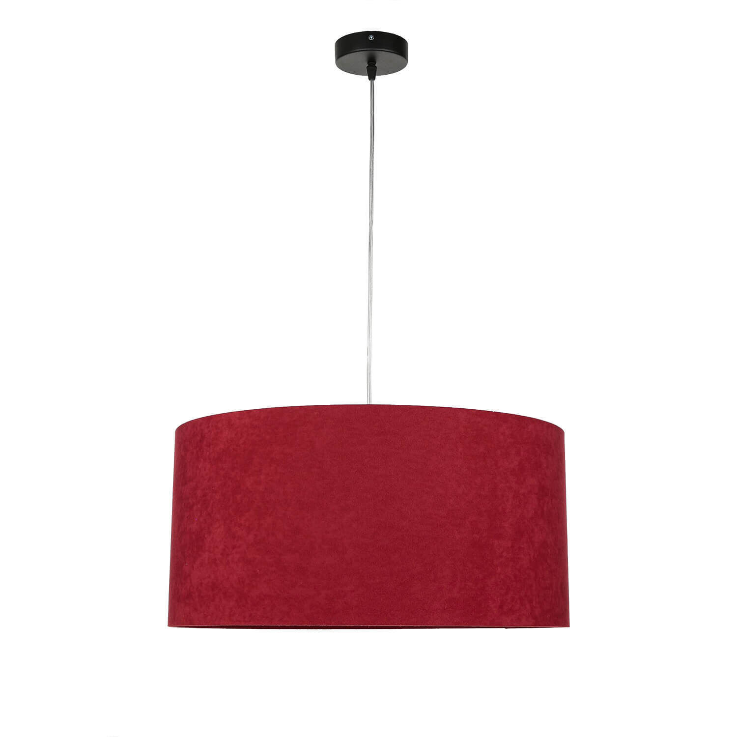 Lampe à suspension Rouge Or Rétro Ø50cm Table à manger Tissu