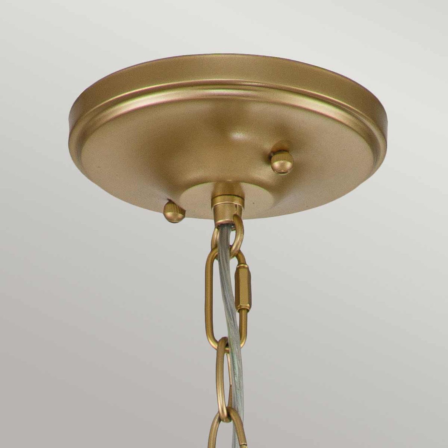 Lampe à suspendre en laiton 20,3 cm de large H : max. 226,1 cm 2x E14
