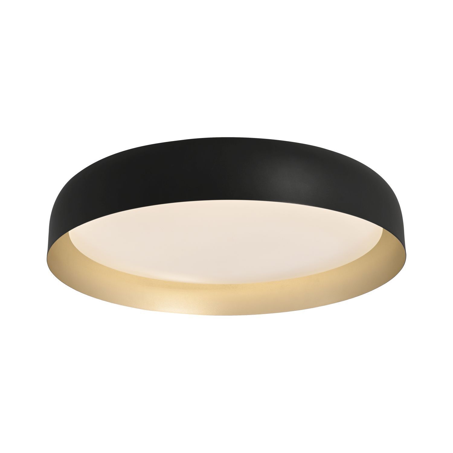 Dimmbare LED Deckenlampe Schwarz Gold Ø57 cm 3850 lm Deckenleuchte, Leuchte