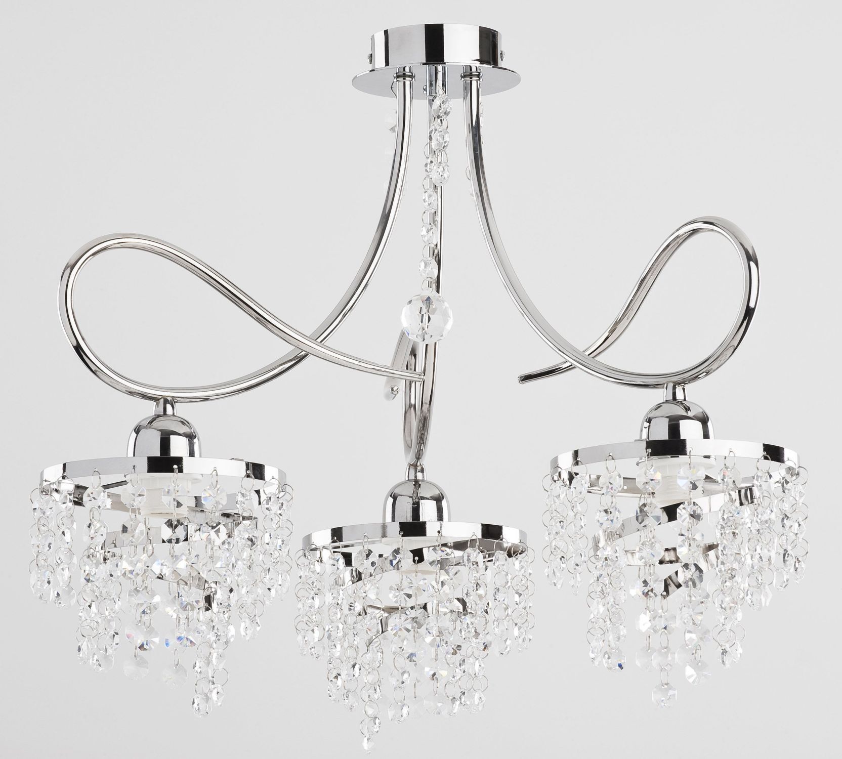 Chandelier, Crystals, Metallic, Hanging lamp, Chandelier