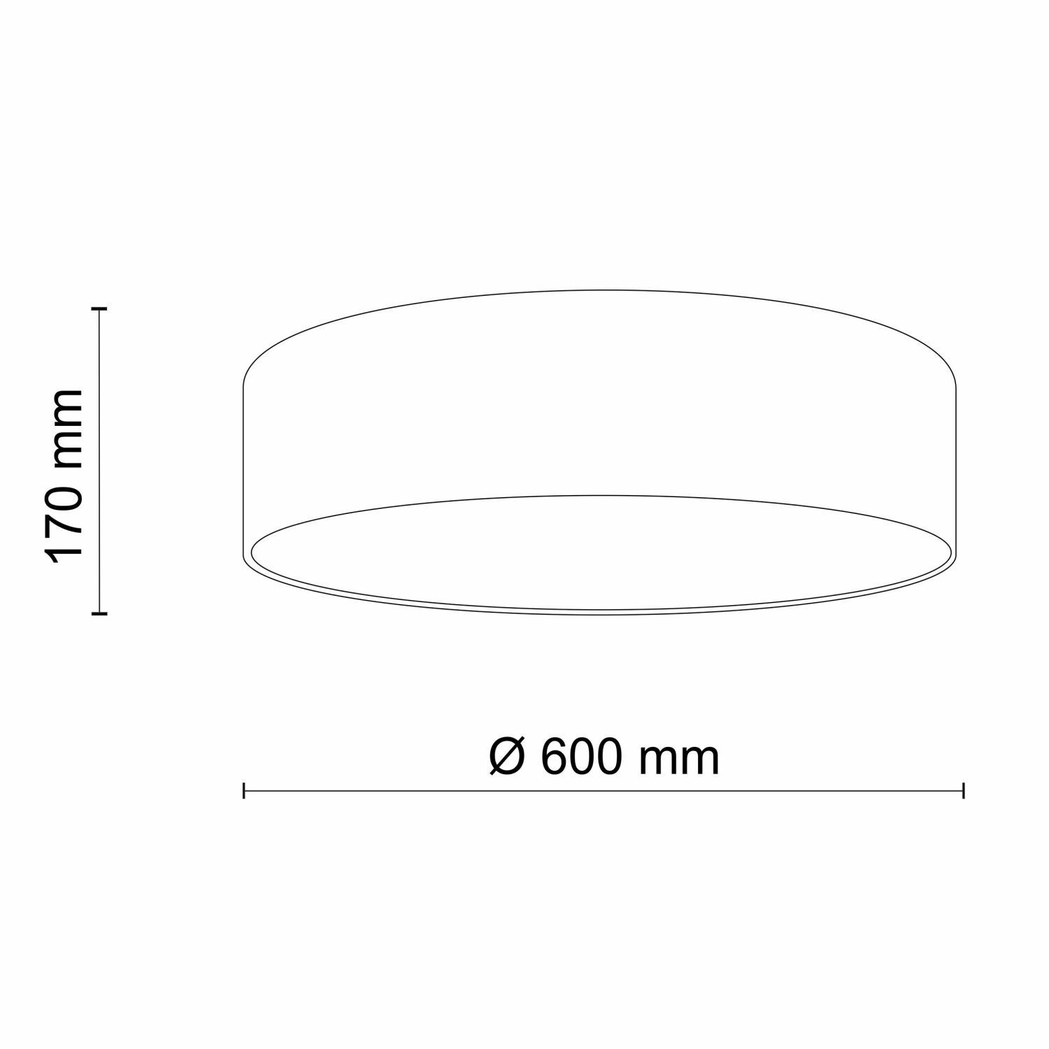 Deckenleuchte Stoff rund Ø 60 cm Grün blendarm