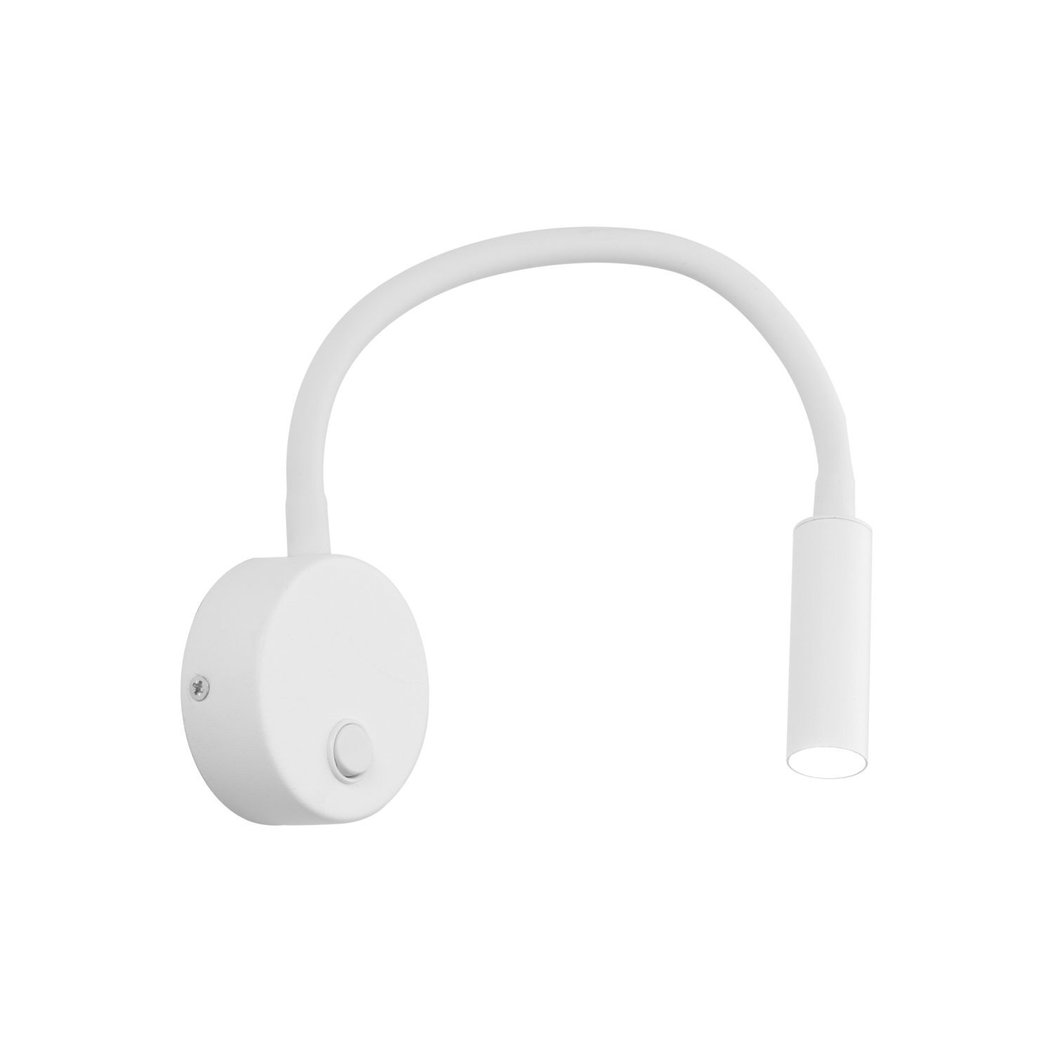 Wandlampe mit Schalter Flexarm Weiß G9 verstellbar LAGOS Elektronik, Adapter