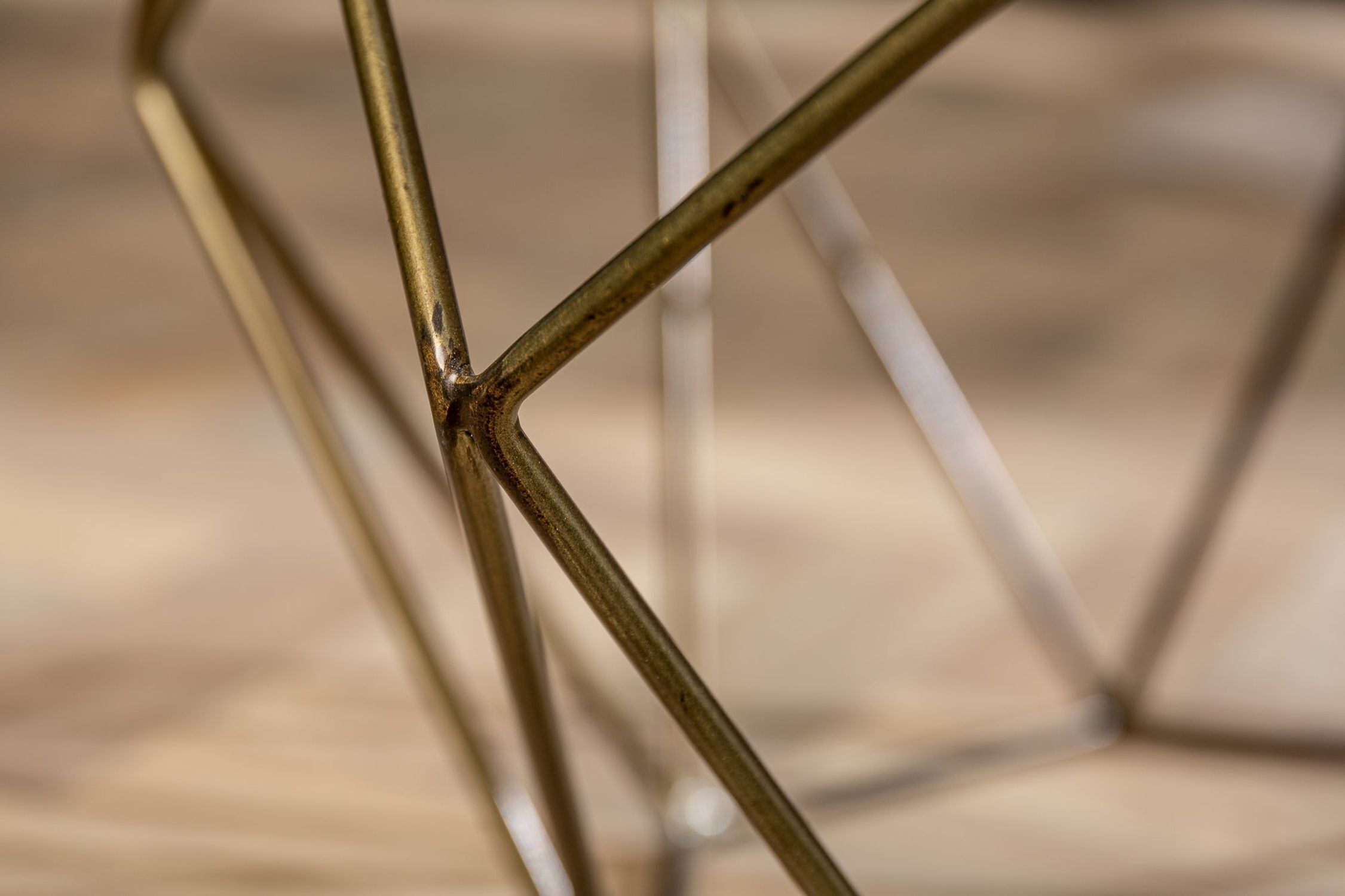 Table basse en marbre métal blanc noir 70 x 70 cm Maschine, Sprach