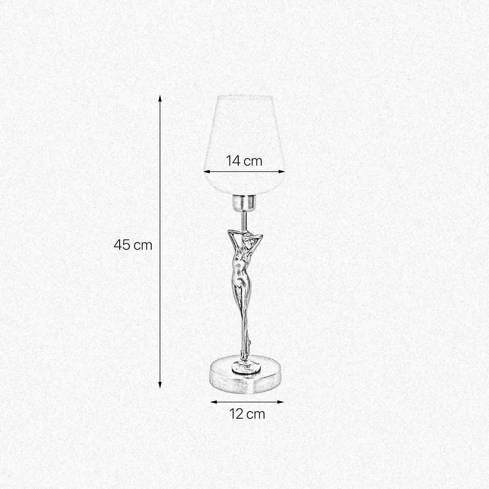 Lampe, Tischlampe, Glas
