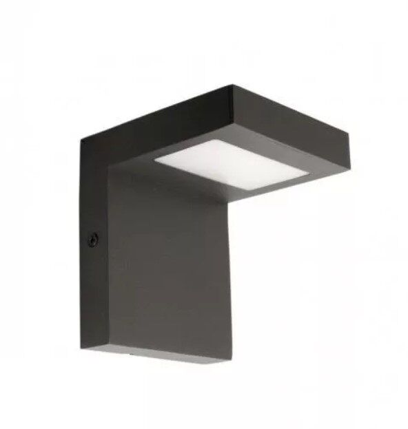 Applique LED anthracite IP54 4000K 720lm