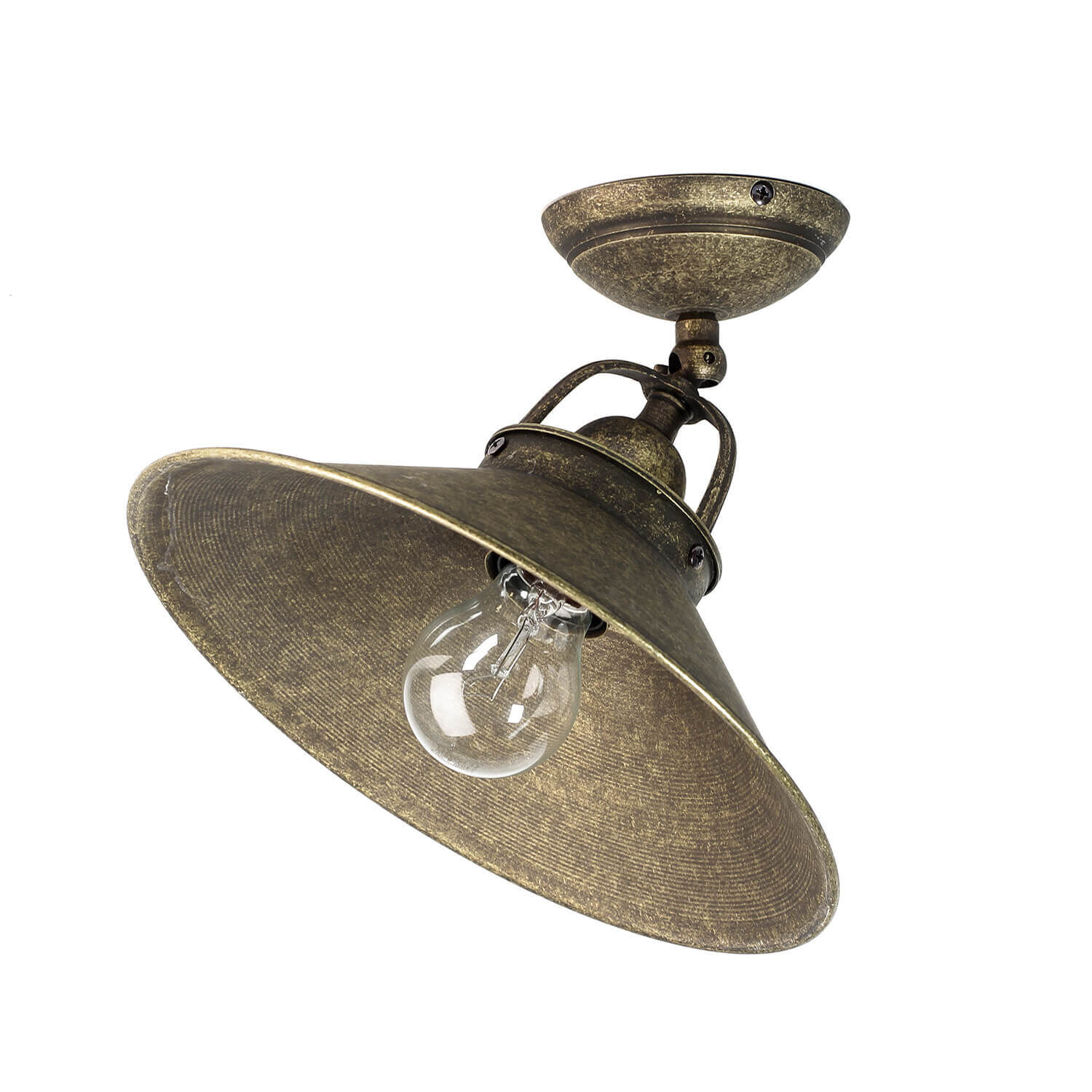 Deckenleuchte Vintage aus Messing in Bronze Antik Bronze, Leuchte, Lampe