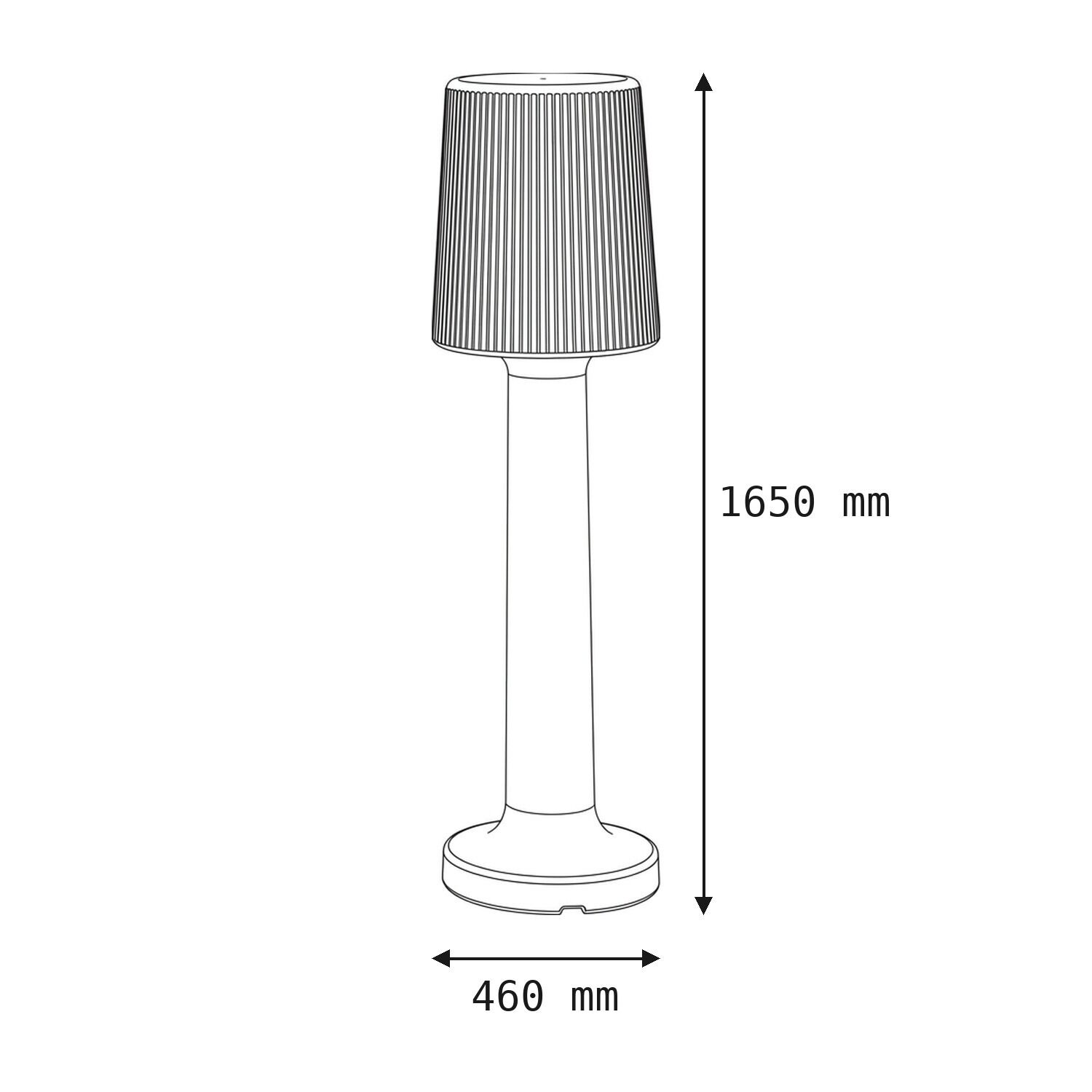 le126620-stehlampe-terrasse-garten-aussen-kunststoff-modern-ip44-weiss-07 Tischlampe, Stehlampe, Kegel-Lampe, Plissee-Schirm, Holz/Metall?