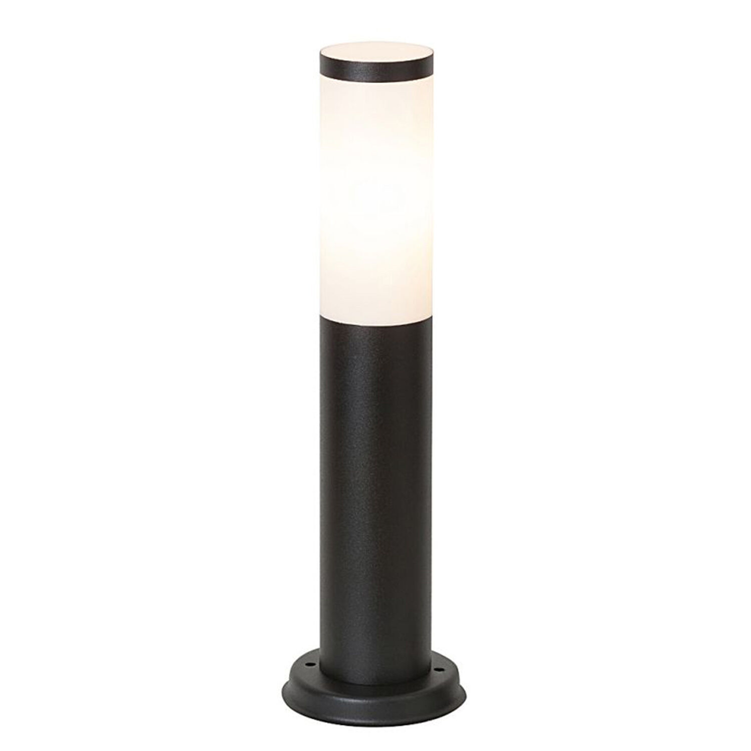 Stehlampe Außen Schwarz Weiß H:45cm IP44 blendarm Lampe