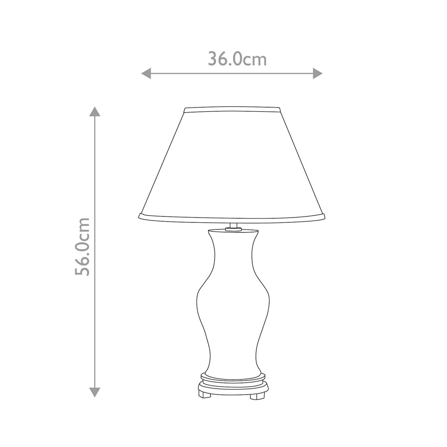 Lampe de table Porcelaine 56 cm Rouge Ecru E27 Abat-jour en tissu
