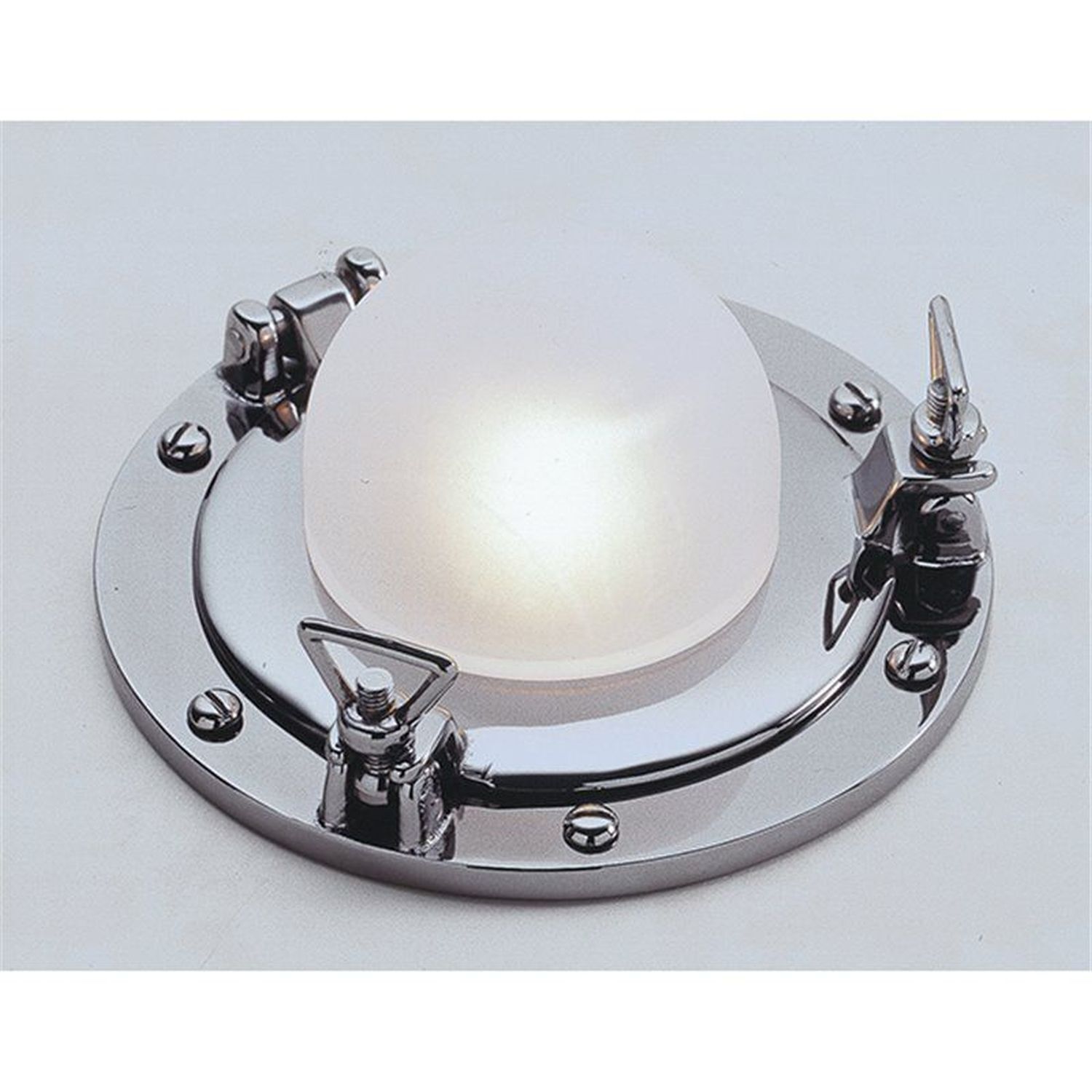 Einbau Deckenleuchte in Chrom aus Messing Maritim Leuchte