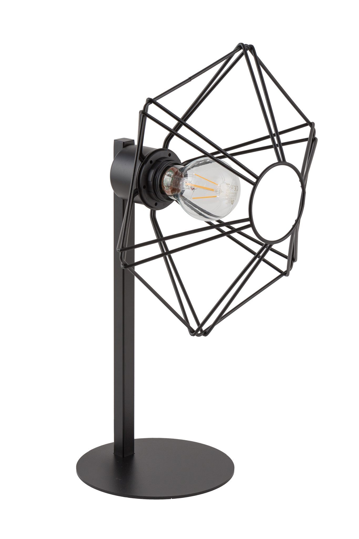 Petite lampe de table Noir Fil Métal Lire H:44 cm